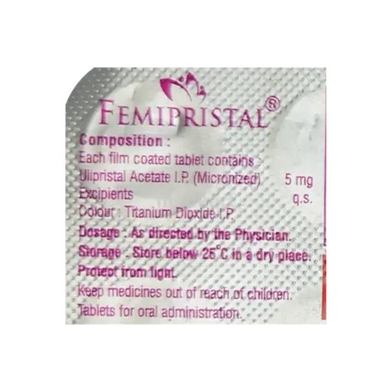 femipristal 5mg capsule 10's